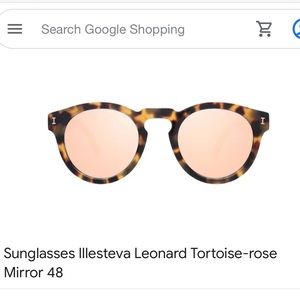 Rose Tortoise Illesteva Sunglasses